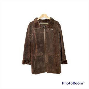 Westbound Coat Brown Size 1X Leather